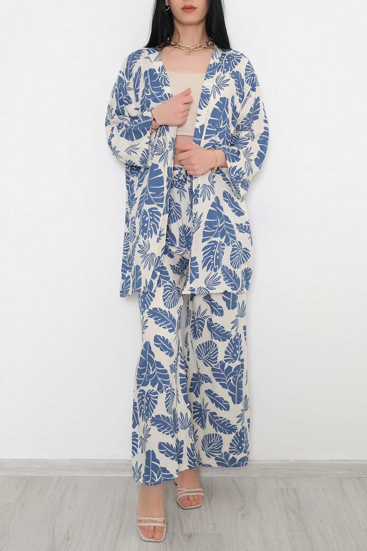 Kimono Takım Beyazmavi - 10553.1095.