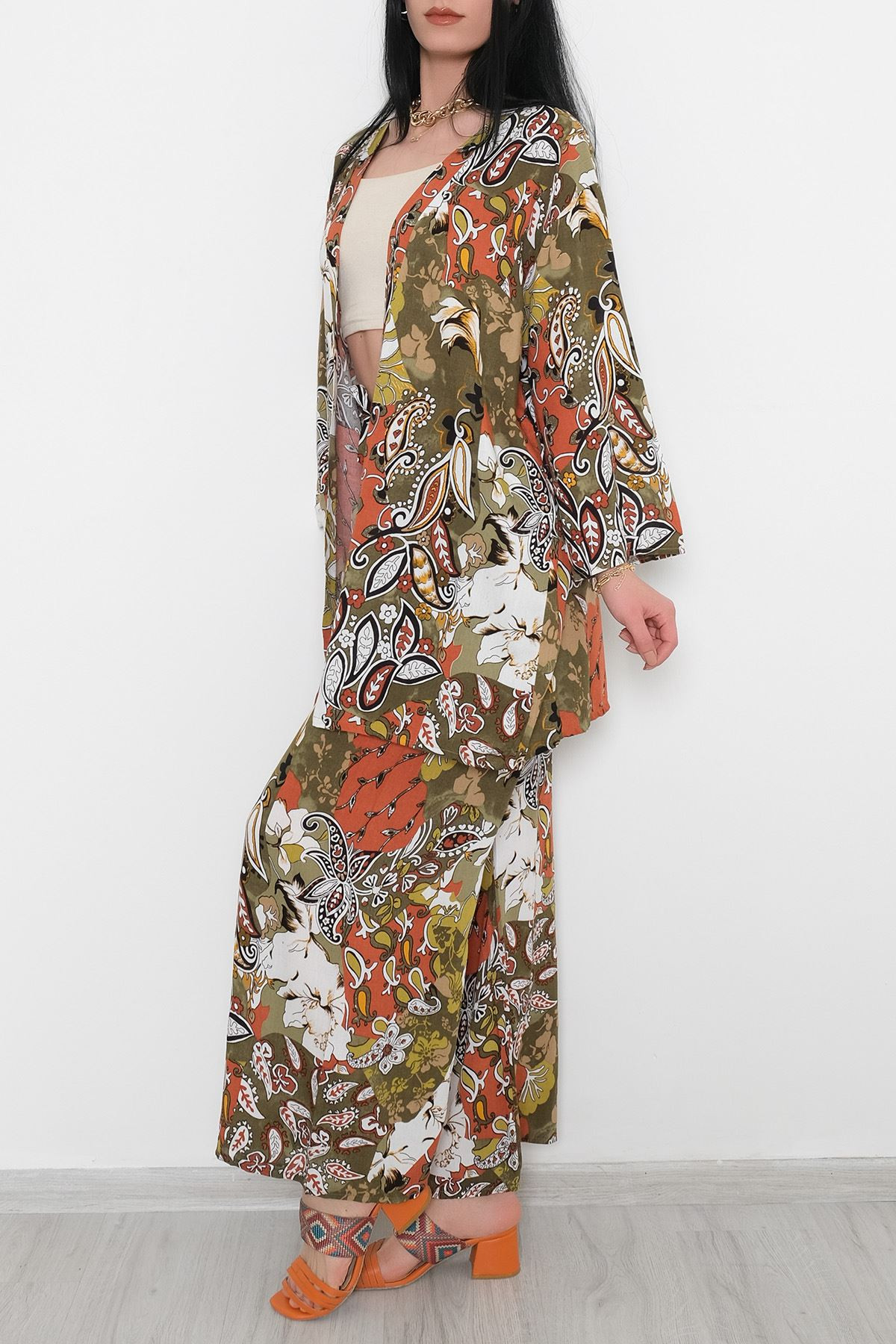 Kimono Takım Yeşilkiremit - 10553.1095.